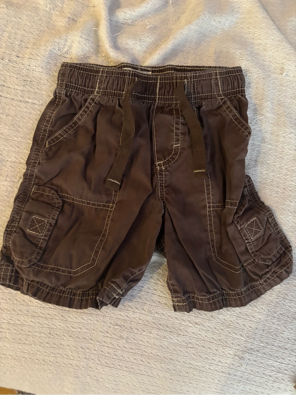 OshKosh B'gosh Brown Cargo Shorts with Drawstring 2FOR$12 3FOR$18